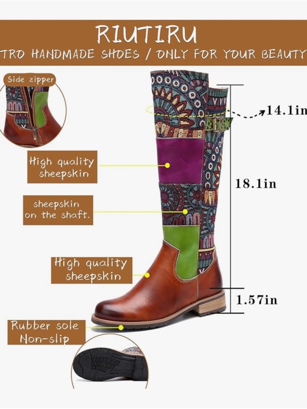 Retro cowboy boots - Picture 9 of 9